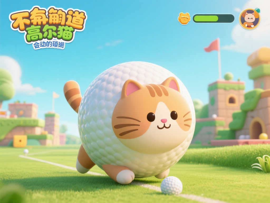 萌力爆棚!《奇趣高尔夫猫》上线,小圆猫变身高尔夫球!