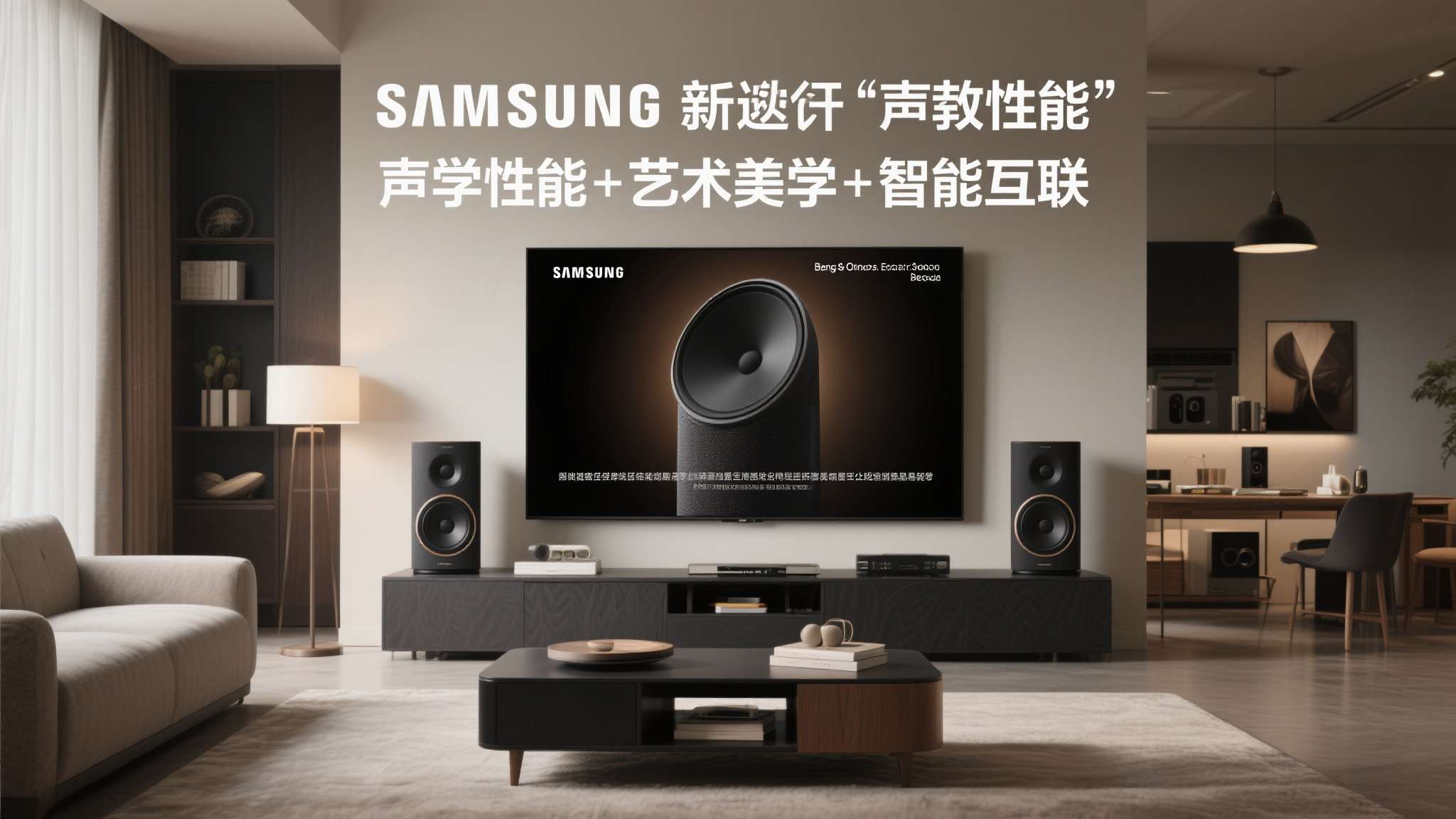 三星Music Studio画境艺术音响新品开售,双系共筑环绕声场与精致格调体验